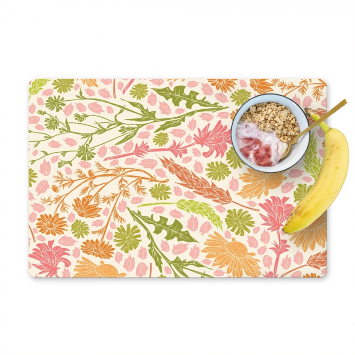 Bloemenweelde in Pastel Placemat vinyl groot -zzzproduct_Kitchenyeah-website