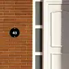 Effen - Zwart - Traditioneel Naambord Rond klein -sfeer3-rond-XS