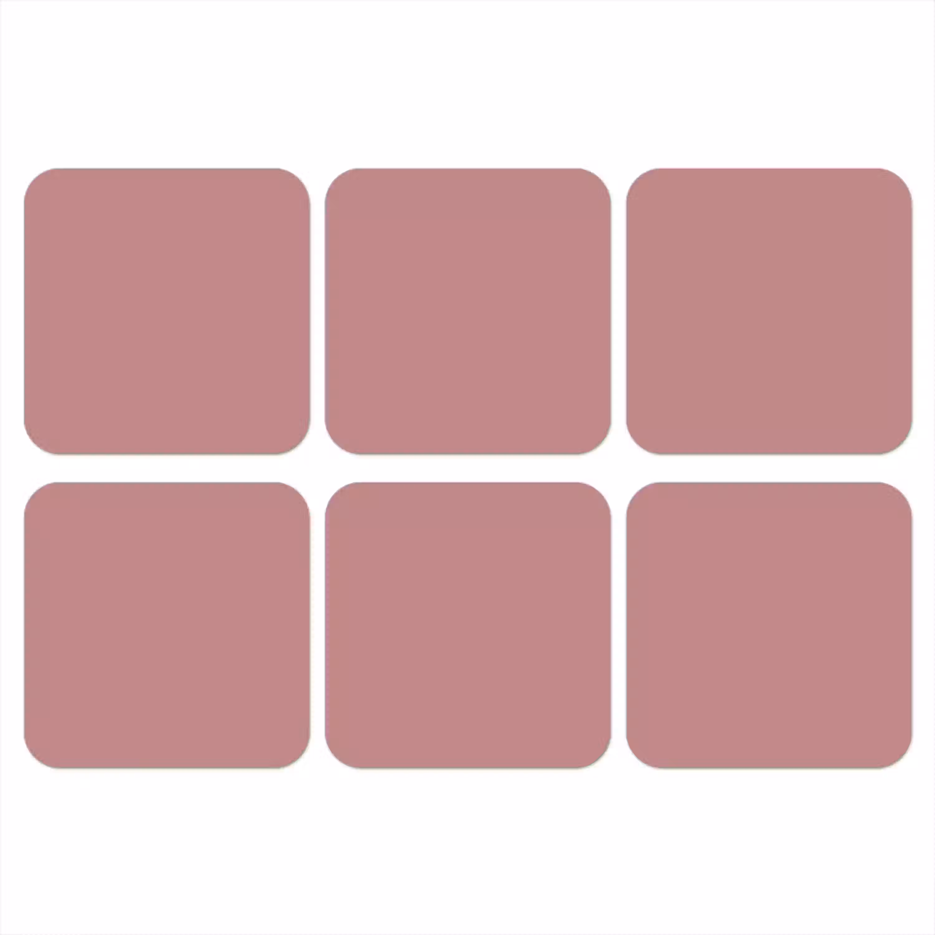 Dusty - Rose - Roze onderzetter kurk middel 366 -3d