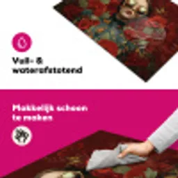 Bloemen - Dieprood - Zonnebril - Vrouw Inductie beschermer vinyl 3mm klein -wsfeer6_website