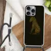 Zebra - Strepen - Goud Hoesje iPhone 16 Pro Max met koord klein -sfeer4