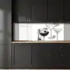 Glazen - Cocktails - Zwart - wit keuken achterwand 2 middel -sfeer1