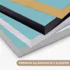 Ijsbeer - Lichtblauw - Minimalistisch Textielframe zwart klein -USP_kleurenNL