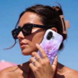 Paars - Dahlia - Dromerig Toughcase MagSafe Apple iPhone 17 klein -Sfeer2V