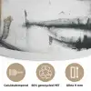 Portret - Vrouw - Penseelstreken - Goud Akoestische PET Vilt - Rond klein -closeup_NL