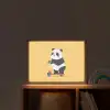 Panda - Step - Geel Light Box met batterij (Wandlamp kind) middel -sfeer1_kind