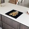 Gouden Monstera Majesteit Inductie beschermer vinyl 3mm middel -sfeer8