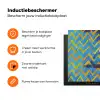 Mok - Koffie - Zigzag - Slagroom Inductie beschermer vinyl 3mm klein -zzzzzzz-td-ups