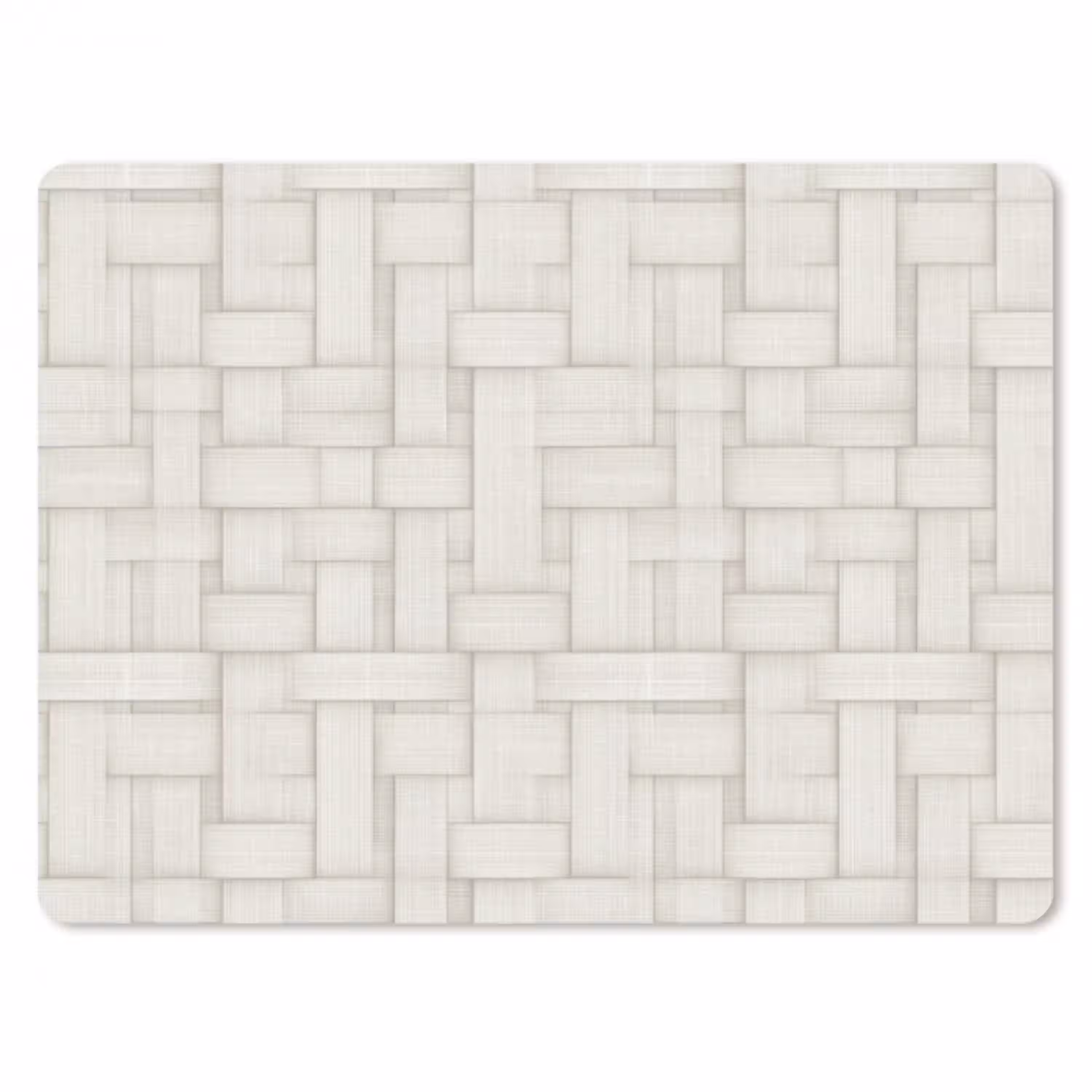 Vlechtwerk - Banen - Beige muismat rubber klein 262 -3d