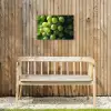 Druiven - Tros - Groen Tuinposter op houten frame 2 cm dik klein -sfeer4