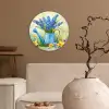 Gieter - Lavendel - Bloesems Wandcirkel kunststof plaat 5mm dik klein -sfeer1