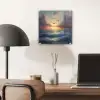 Meeuwen - Zonsondergang - Zee - Wolken plexiglas 5mm klein -sfeer6