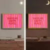 Tekst - Modern - Kleurrijk Light Box met batterij (Wandlamp) middel -sfeer3
