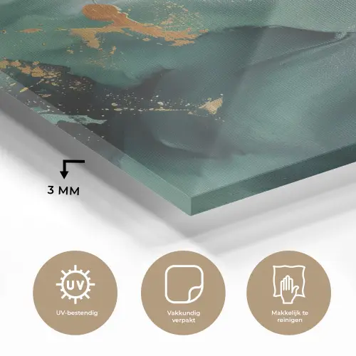 Groen - Modern - Marmer - Abstract plexiglas 5mm klein -sfeer2