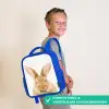 Snuffels met Tevreden Hoofd Kinderrugzak - Blauw middel -sfeer3_NL