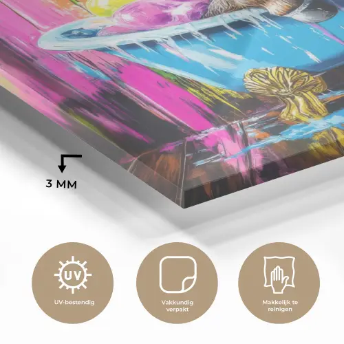 Ezel - Badkuip - Roze - Schuim plexiglas 5mm klein -sfeer2