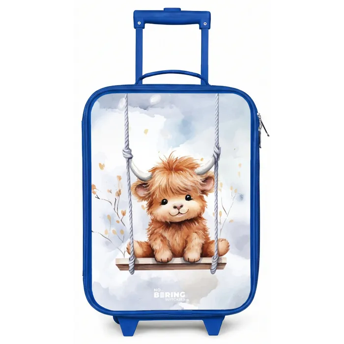 Hennie hooglander Kinderkoffer - Blauw klein -zz3dotto