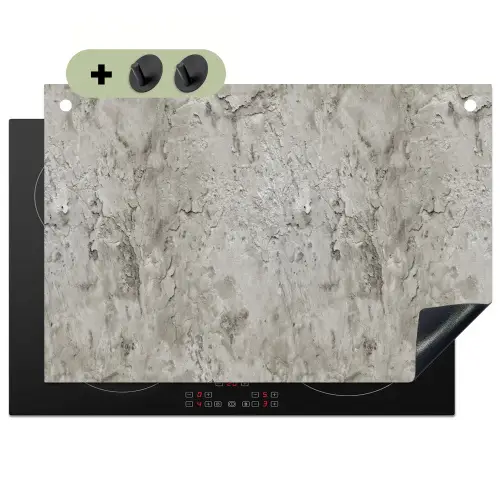 Beton  - Grijs - Muur Inductie beschemer met haakjes klein 777 -3d