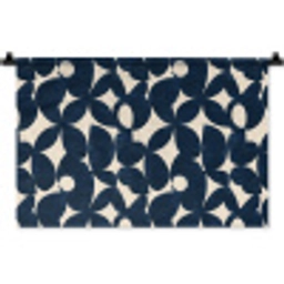 Modern - Geometrisch - Blauw Wandkleed katoen klein 269 -zz3d