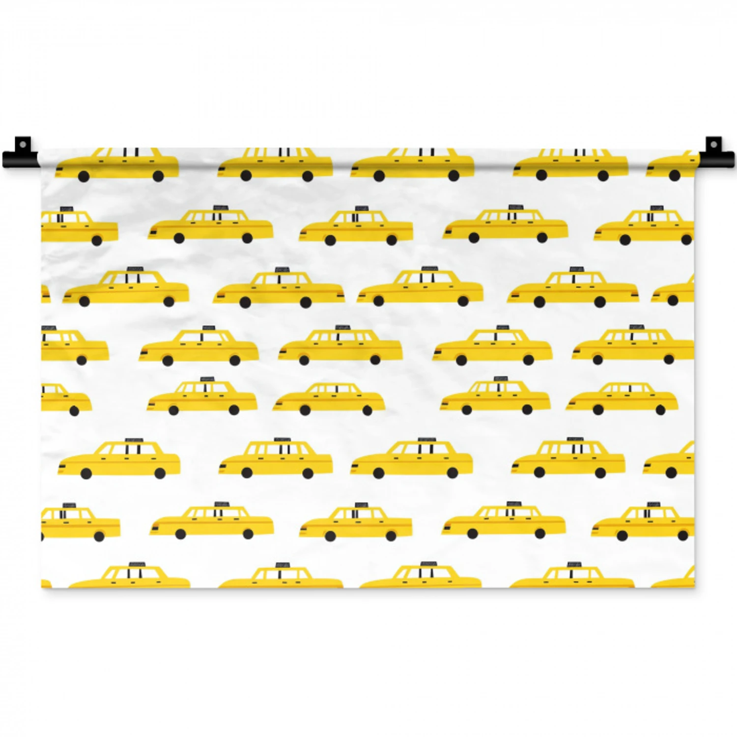 Taxi - Iconisch - Geel Wandkleed katoen klein 269 -zz3d