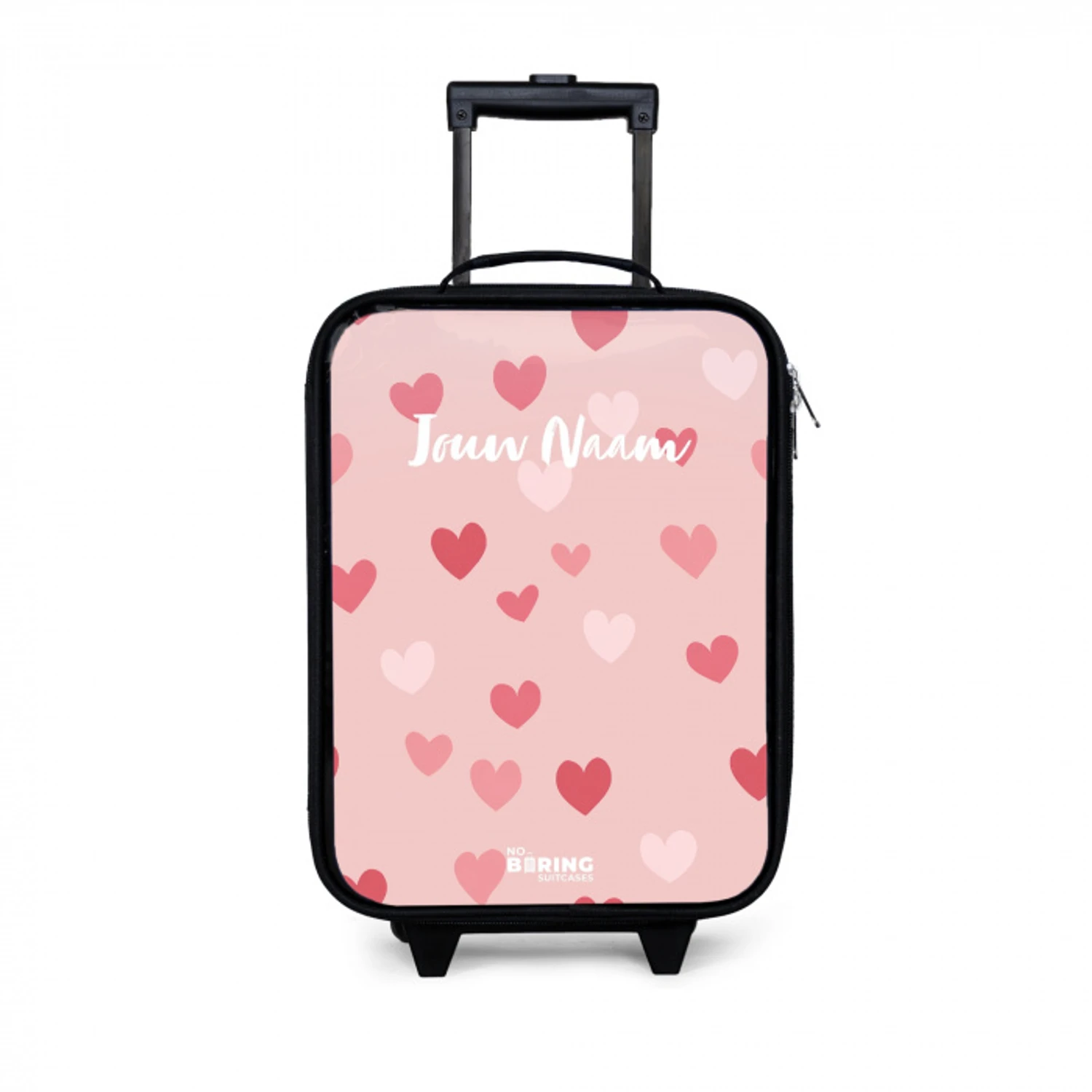 Hartjes Kinderkoffer - Zwart klein -3d