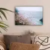 Klif - Bloemen - Zee - Roze canvas 2cm klein -sfeer1