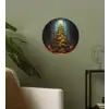 Kerstboom - Cadeau - Kerst - Winter Wandcirkel behangsticker klein -sfeer2