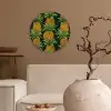 Illustratie - Patroon - Ananas Wandcirkel plexiglas klein 852 -sfeer1