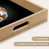Croissant - Bloemenpatroon - Delftsblauw Dienblad Rechthoek middel -USP_HandgreepNL