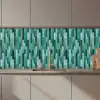 Tegels - Langwerpig - Turquoise keuken achterwand 2 middel 871 zz_3dshopping
