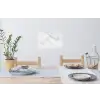Marmer - Structuur - Wit - Grijs - Steen - Marmerlook Muursticker klein -eettafel