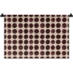 Stippen - Patroon - Bruin Wandkleed katoen klein 269 -zz3d
