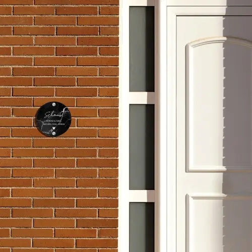 Marmer - Sierlijk Naambord Rond klein -sfeer3-rond-XS