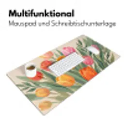 Tulpen - Abstract - Kleurrijk Muismat XXL klein -ysfeer4_duits