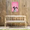 Hartjes - Hond - Valentijn - Roze Tuinposter op houten frame 2 cm dik klein -sfeer4
