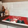 Kerstgroet - Sneeuw - Rood Inductie beschermer vinyl 3mm klein -sfeer3