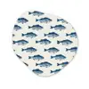 Vis - Patroon - Blauw Wandcirkel Organisch Forex 3mm klein 629 -3d