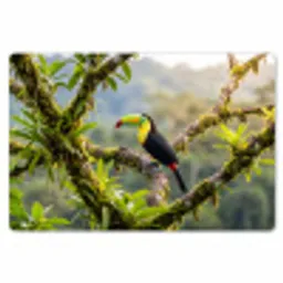 Toekan - Jungle - Natuur - Kleurrijk Placemat vinyl groot -zzsfeer1_Kitchenyeah-website