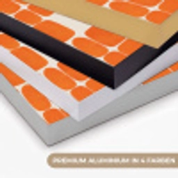 Patroon - Retro - Oranje Textielframe zwart klein 947 -USP_kleurenDE