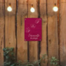 Favoriete plekje met Vlinders tuinposter los doek klein -sfeer1