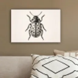 Kever - Insect - Vintage canvas 2cm klein -sfeer3