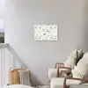 Birds - Flowers - Gray - Yellow Tuinposter op houten frame 2 cm dik klein 845 -sfeer1