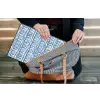 Patroon - Streep - Blauw laptophoes neopreen klein 279 -tas