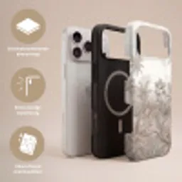 Jungle - Tropisch - Natuur -Vintage - Beige Toughcase MagSafe Apple iPhone 17 Pro Max klein -USP_Lagen_NL