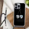 Kersen - Delfts blauw - Fruit Hoesje iPhone 16 Pro Max met koord klein -sfeer4