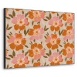 Bloemen - Motief - Retro Textielframe zwart klein 947 -3d