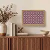 Patroon - Paars - Bloem Light Box met kabel (Tafellamp) klein -sfeer2