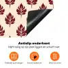 Botanisch - Patroon - Bordeaux Inductie beschermer vinyl 3mm klein 276 -zzzzzzz-td-onderkant