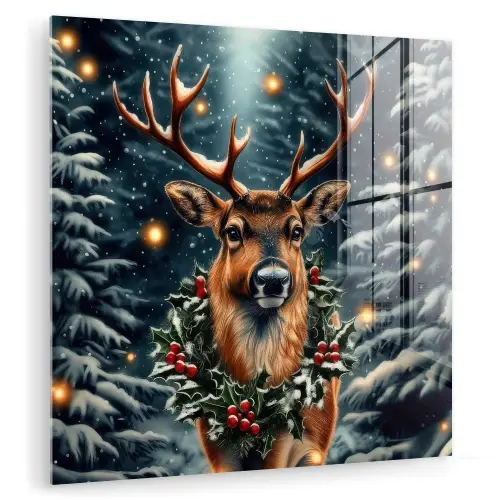 Kerst - Magie - Bos - Kleurrijk plexiglas 5mm klein -zzzproduct_nieuw