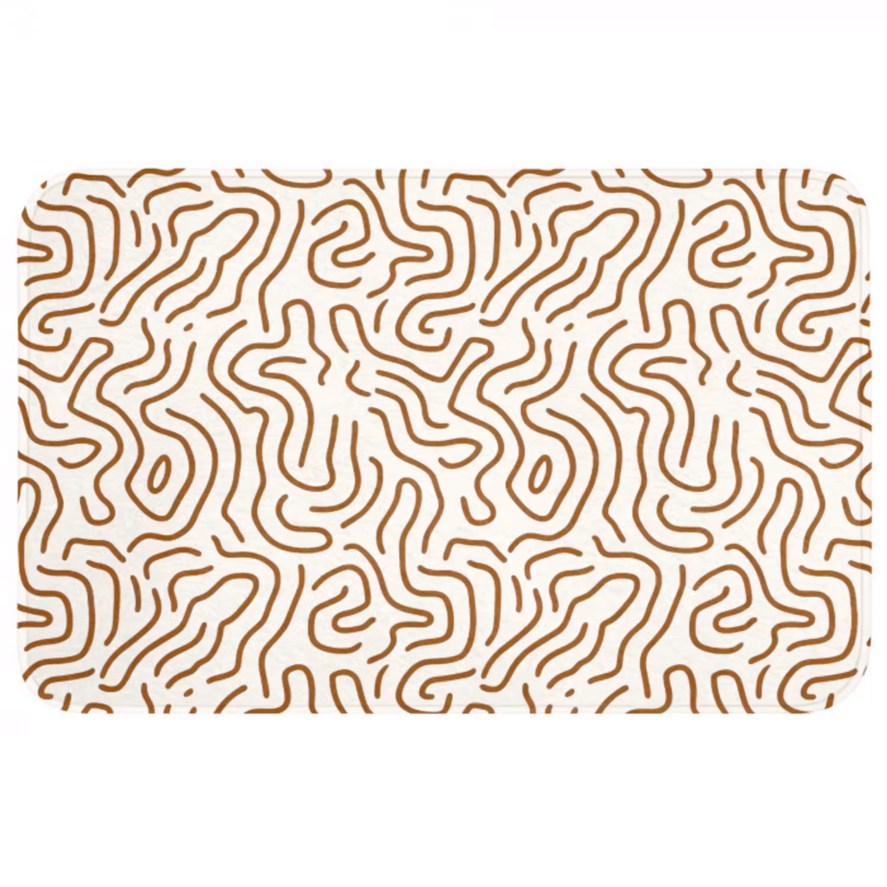 Minimalistisch - Patroon - Terracotta WCmat middel 1009 -3d